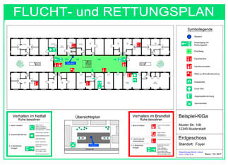 Flucht- und Rettungspläne